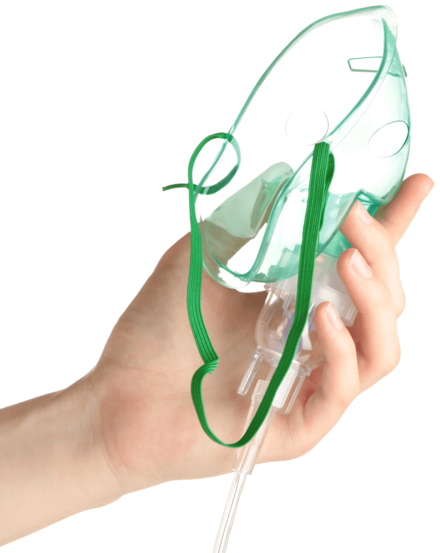 Eine Reservemaske zur Behandlung von pädiatrischen Atemnotfällen mit dem PALS-Kurs